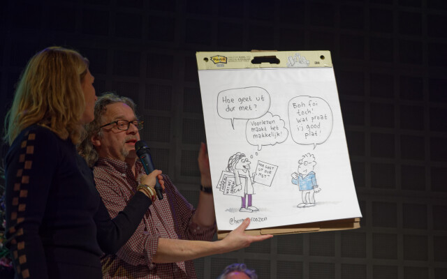Foto van stripmaker Herman Roozen Foto van stripmaker Herman Roozen